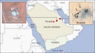 Íránské balistické střely a drony nad Saúdskou Arábií